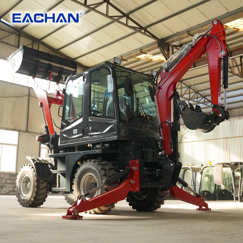 Agriculture Farming Working - 4 Çeker Hidrolik Tekerlekli Kazıcı Yükleyici