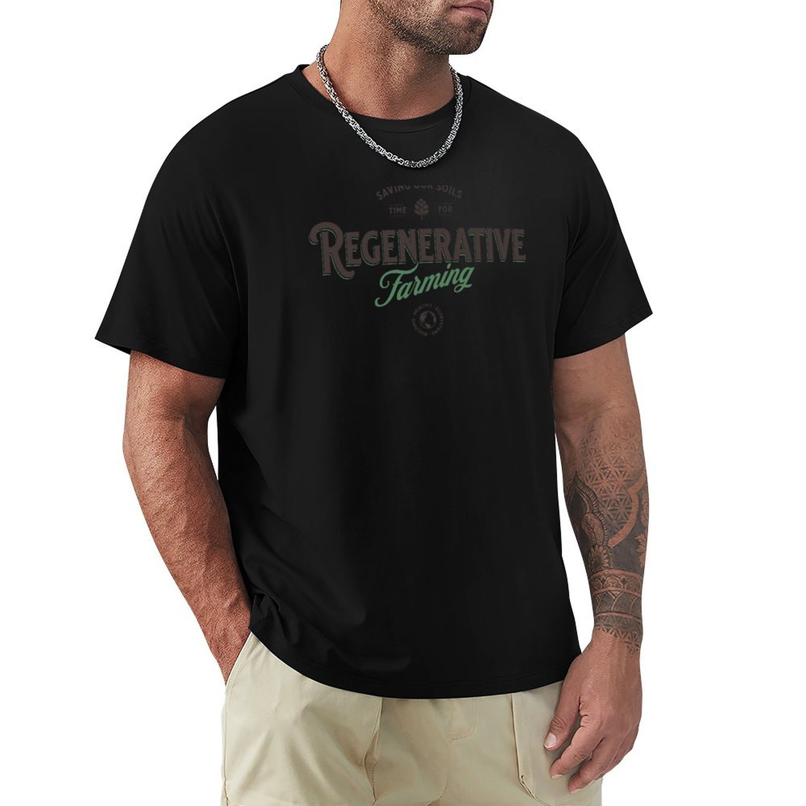 Regenerative Farming Agriculture - Rejeneratif tarım Rejeneratif çiftçilik Tişört Büyük